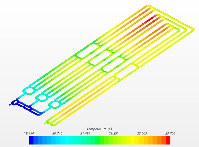 BESS coolant system heat map