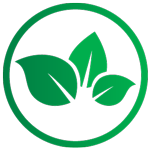 Environmental, eco-friendly symbol, three leaves, electric engineers, SF6-free icons