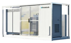A Brunstock step up skid station for battery energy storage systems