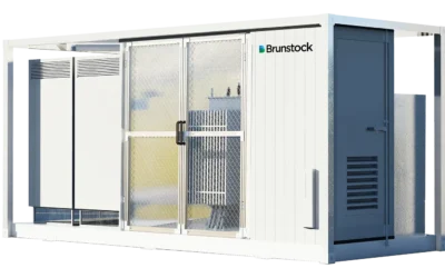 Step-up transformer skid station for energy storage sites