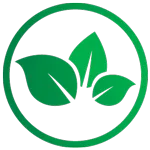 Environmental, eco-friendly symbol, three leaves, electric engineers, SF6-free icons