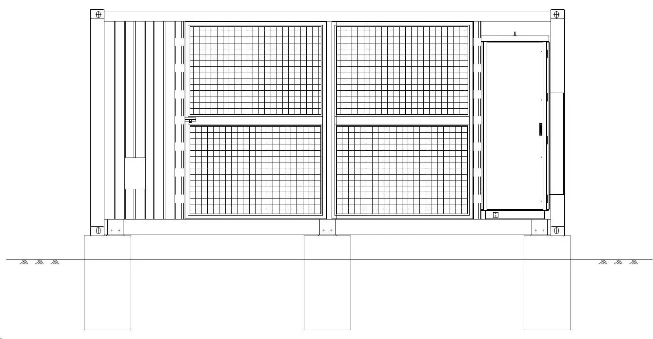 BESS step-up station foundation diagram