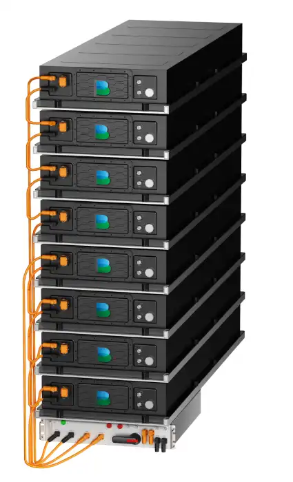 The cabinet or rack of a Brunstock battery energy storage system