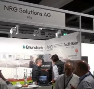 NRG Solutions AG Brunstock rep in Switzerland at a solar event October 2024