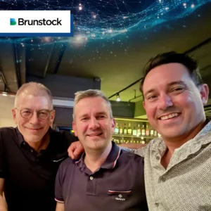 Helmut Rebstock, Christoph Lederle and Chris Ball at Brunstock