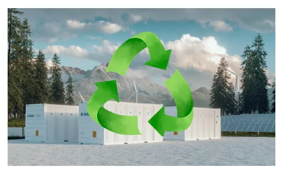 Renewable energy project end of life recycling program icon BESS and switchgear