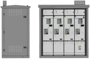 Brunstock substation kiosk with switchgear