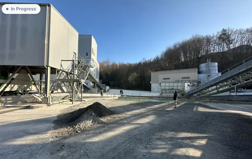 Energy storage for a gravel plant in Eschenbach, Switzerland