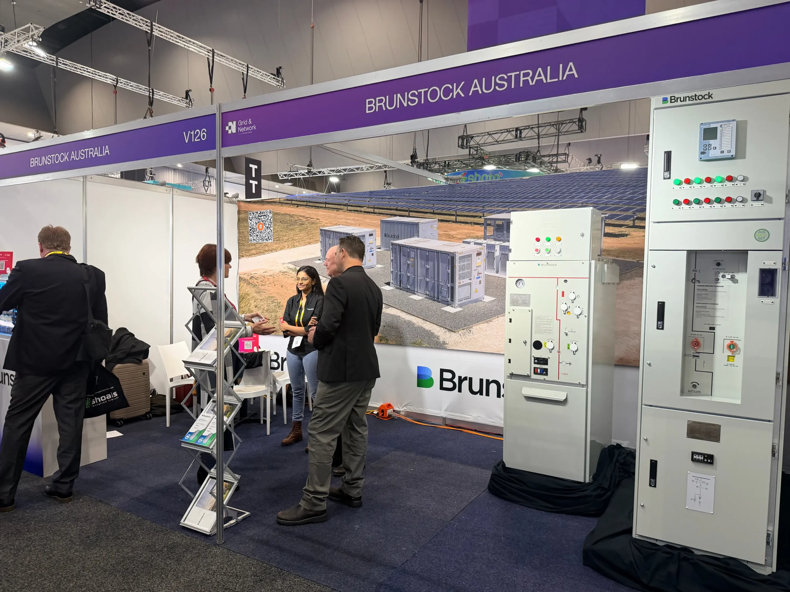 Brunstock Australia at All Energy 2026 with switchgear demos